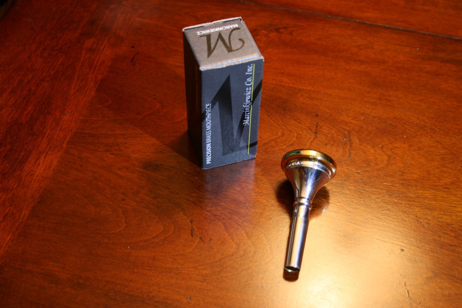 Marcinkiewicz 5G - 24K Gold Rim & Cup Small Shank Trombone Mouthpiece