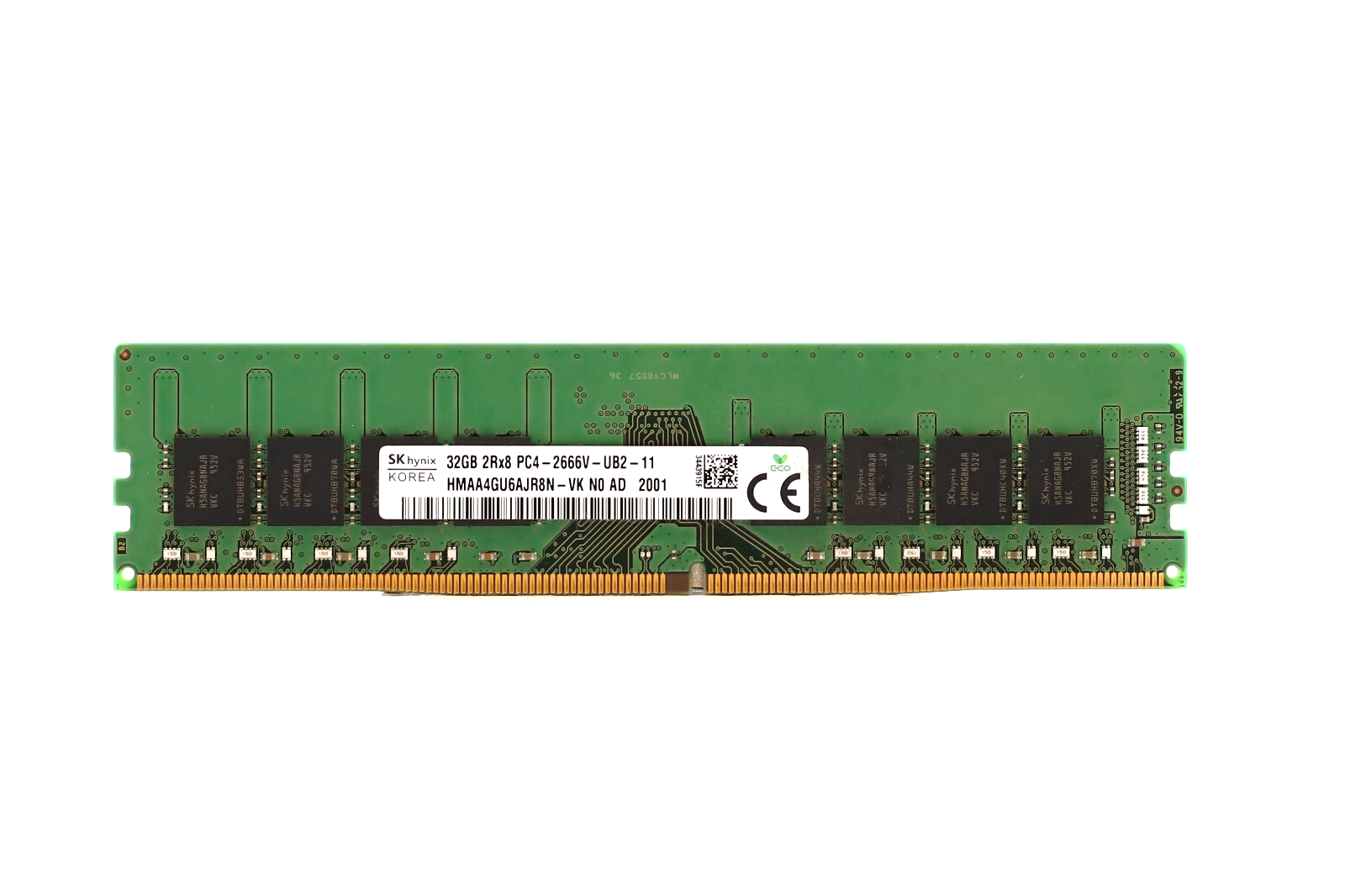 SK Hynix 32GB 2RX8 PC4-2666V-UB2-11 Non-ECC Unbuffered