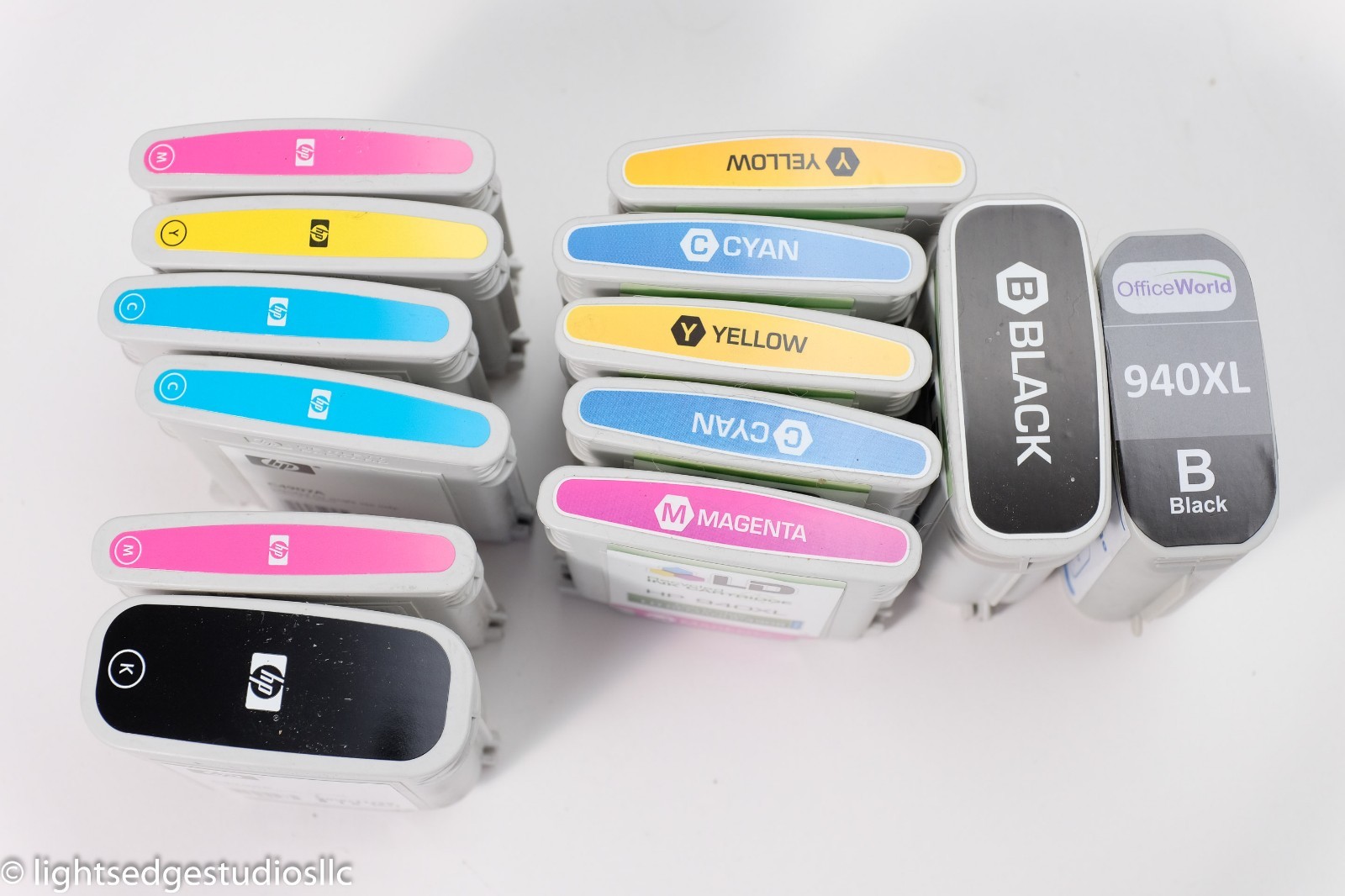 Lot of 13 Used HP 940 940XL Ink Cartridges (All used - most depleted)