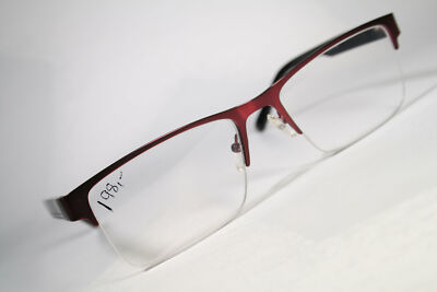 Size Large SMARTBUY Satin Purple Brow Half Rim Glasses Frames For Men and Women