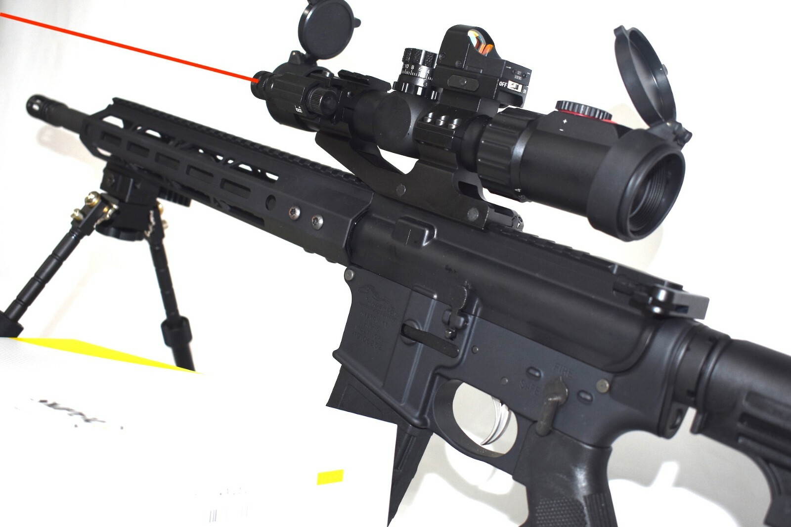 Sniper Optics Scope Lt1 4x28l W Red GRN Blu Illuminated Mil