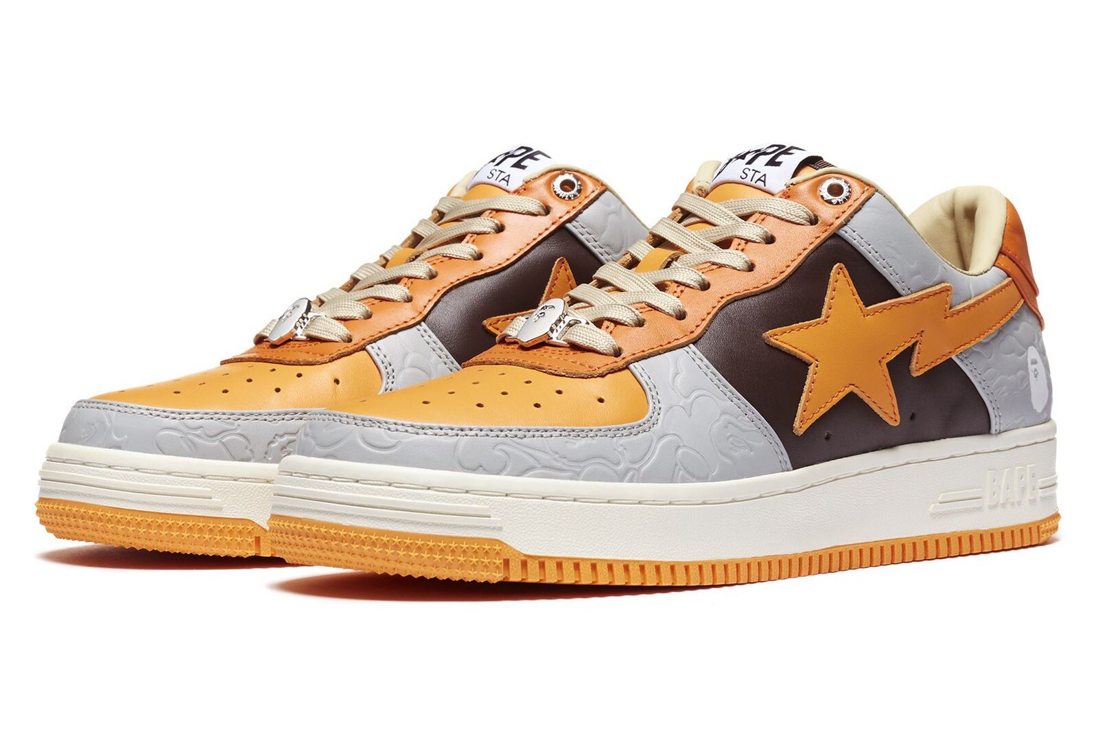 bapesta orange blue