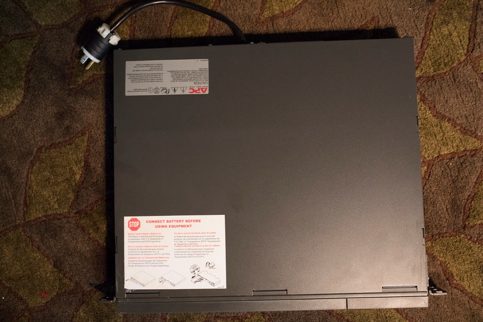 APC Smart-UPS SC 450 SC450RM1U 165W Rackmount Tower System, No Battery