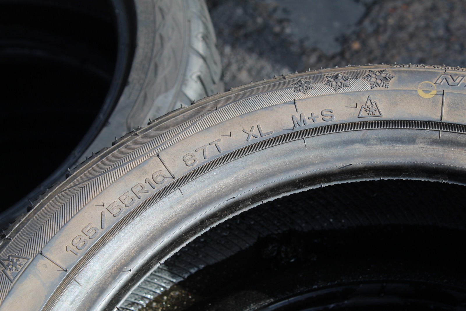 New 185 55 16 Nankang, Winter, XL, M+S, 87T, x1 Tyre (F1_tyres) L3783