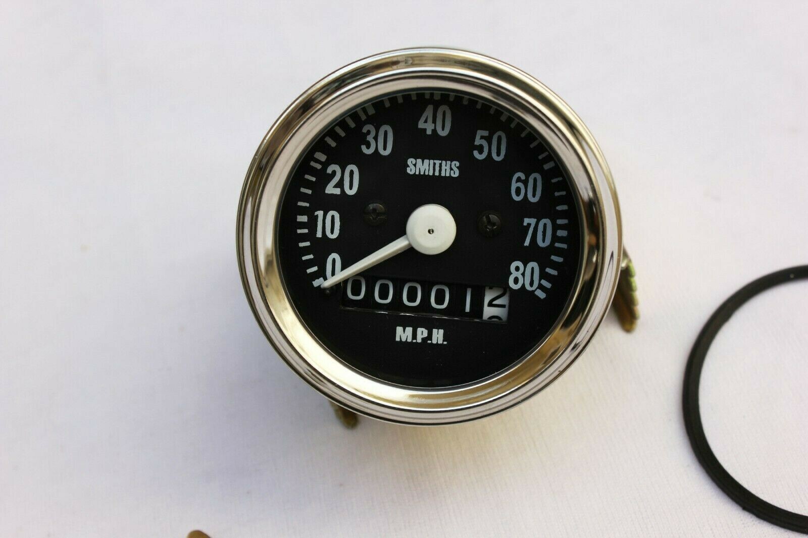 5 X Replica SMITHS 80 MPH SPEEDOMETER BLACK FACE FOR NORTON BSA TRIUMPH 