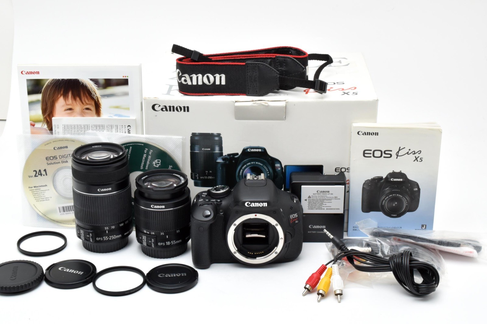 EOS X5 Kiss Canon Camera 18-55mm SLR Digital DSLR | T3i Kit Double
