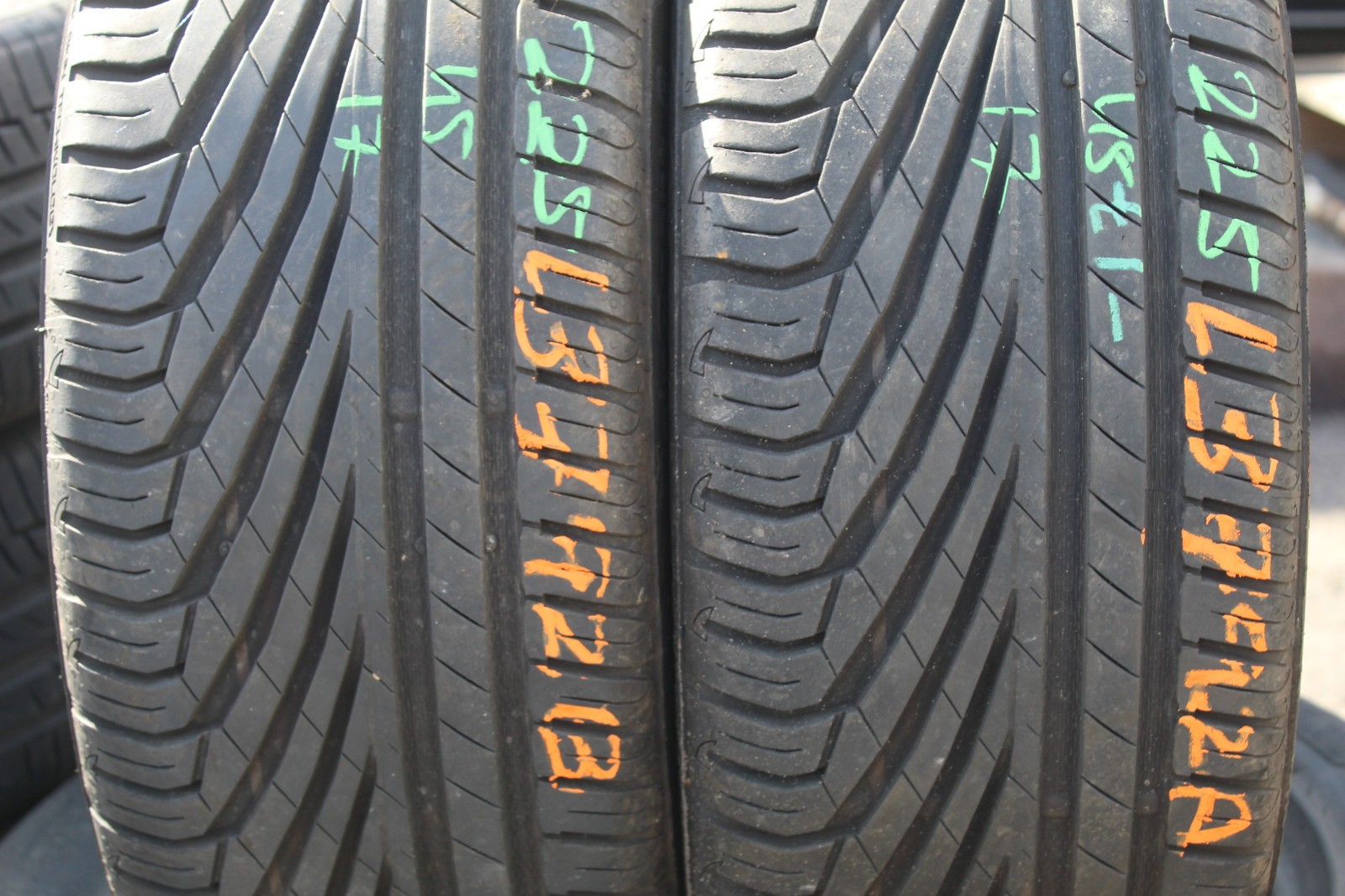 225 45 17 Uniroyal, Rain Sport 3, 91Y, x2 A Pair 7.0mm (F1_tyres) L3792