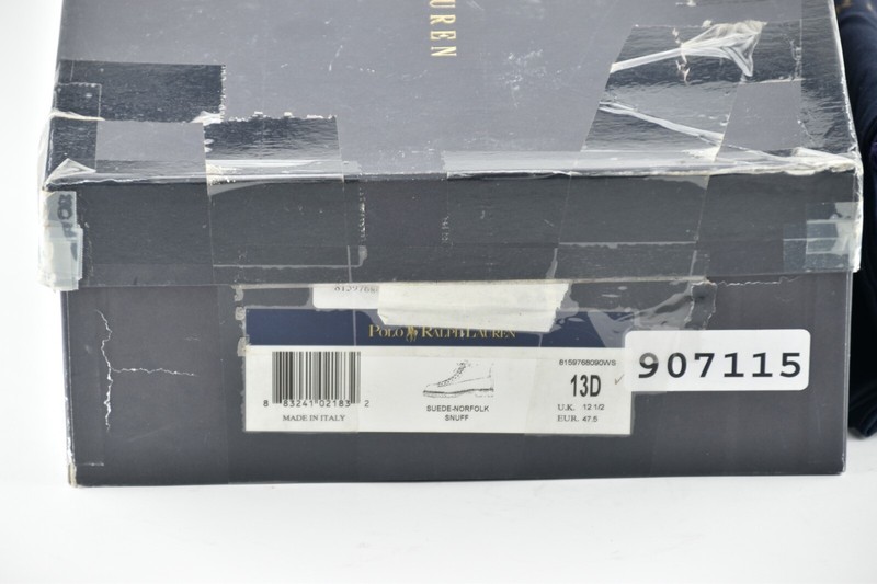 NEW w BOX - ITALY MADE | RALPH LAUREN 13D NORFOLK SNUFF SUEDE VIBRAM SOLE BOOTS