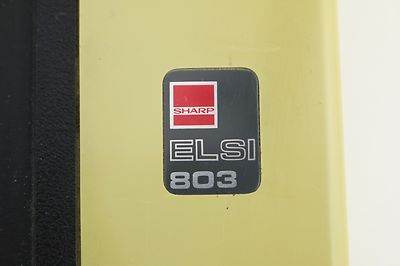 Vintage Sharp Electronic Calculator ELSI 803 & Cover Desk Top Office Computing