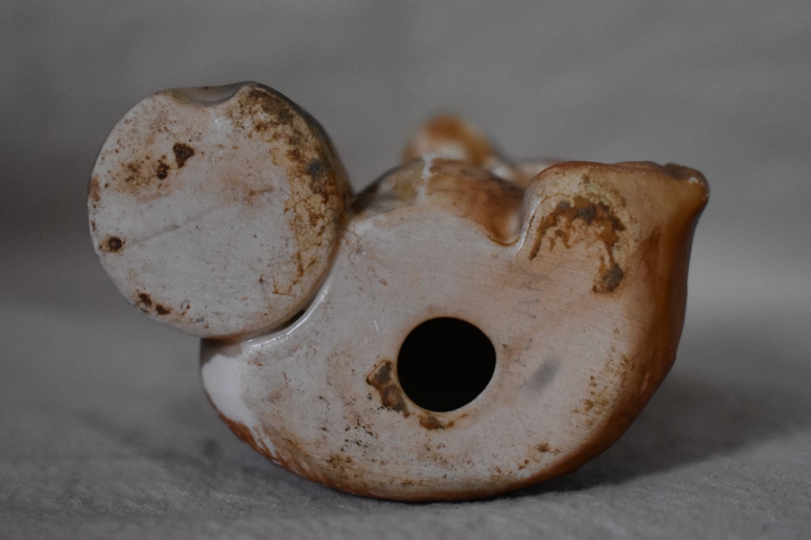 Bear and Honey Pot Toothpick Holder over 3 inches  tall Kitsch?