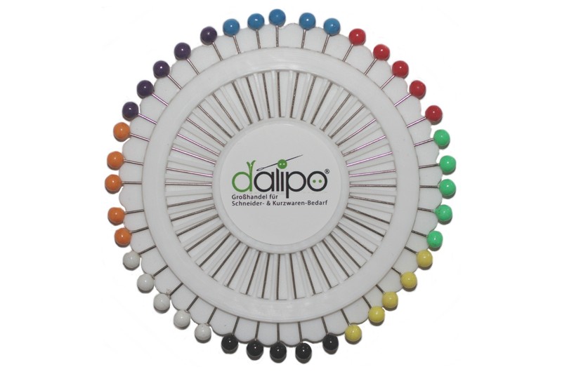 Buntkopfstecknadeln Auf Disko, Nadelrad, Stecknadeln