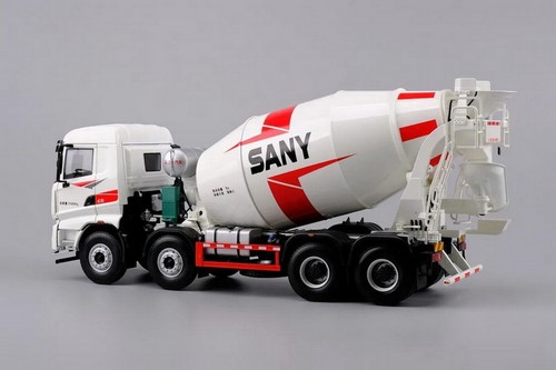 1/24 Scale SANY Concrete Mixer Truck 4-axle Diecast Car