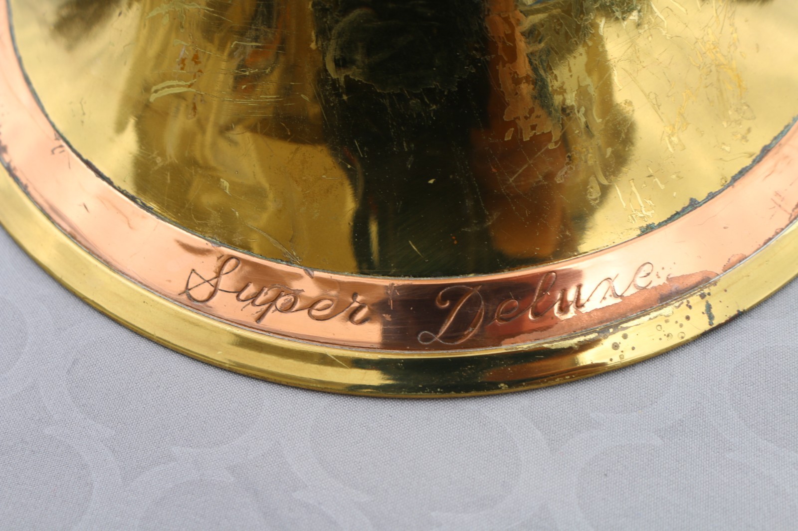 RARE VTG. 1950'S GETZEN SUPER DELUXE TONE BALANCED VALVE TROMBONE TRI COLOR