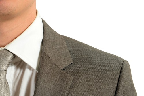 Pre-owned Hugo Boss "halsey/merrill2" Men's 100% Wool Gray Two Button Suit