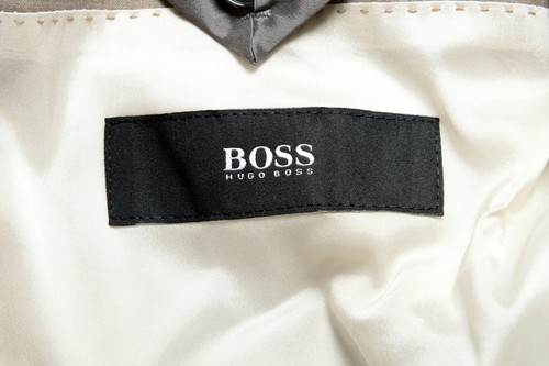 Pre-owned Hugo Boss "huge6/genius5" Men's 100% Wool Slim Beige Two Button Suit