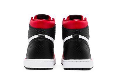 Pre-owned Jordan Air  Wmns Air  1 Retro High Og 'satin Red' Cd0461-601 In University Red/white/black