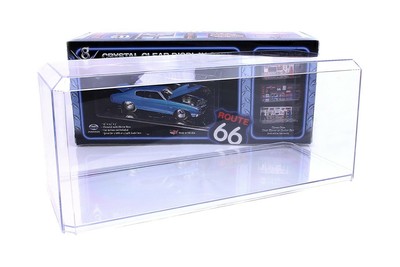 Pioneer Plastics 1/18 Scale Clear Plastic Display Case Stackable 1-Pack Limited