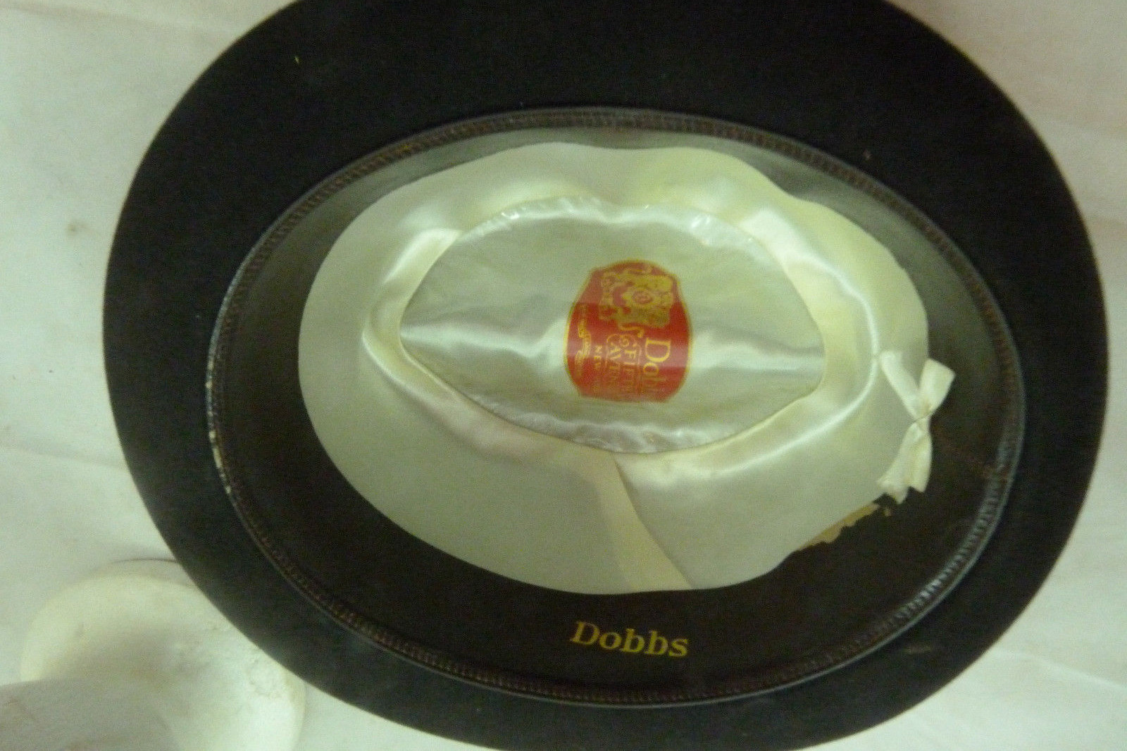 Vintage Dobbs Fifth Avenue Mens Brown Fedora Hat Derby Cap Feather