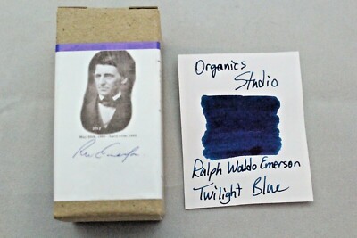 Organics Studio Ralph Waldo Emerson Twilight Blue Fountain Pen Ink