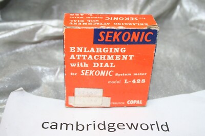 SEKONIC L-428 LIGHT EXPOSURE METER ENLARGING ATTACHMENT with DIALORIGINAL GENUIN