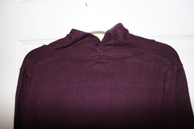 New Oh Baby by Motherhood maternity purple/plum w/cloth belt sweater Small 4-6