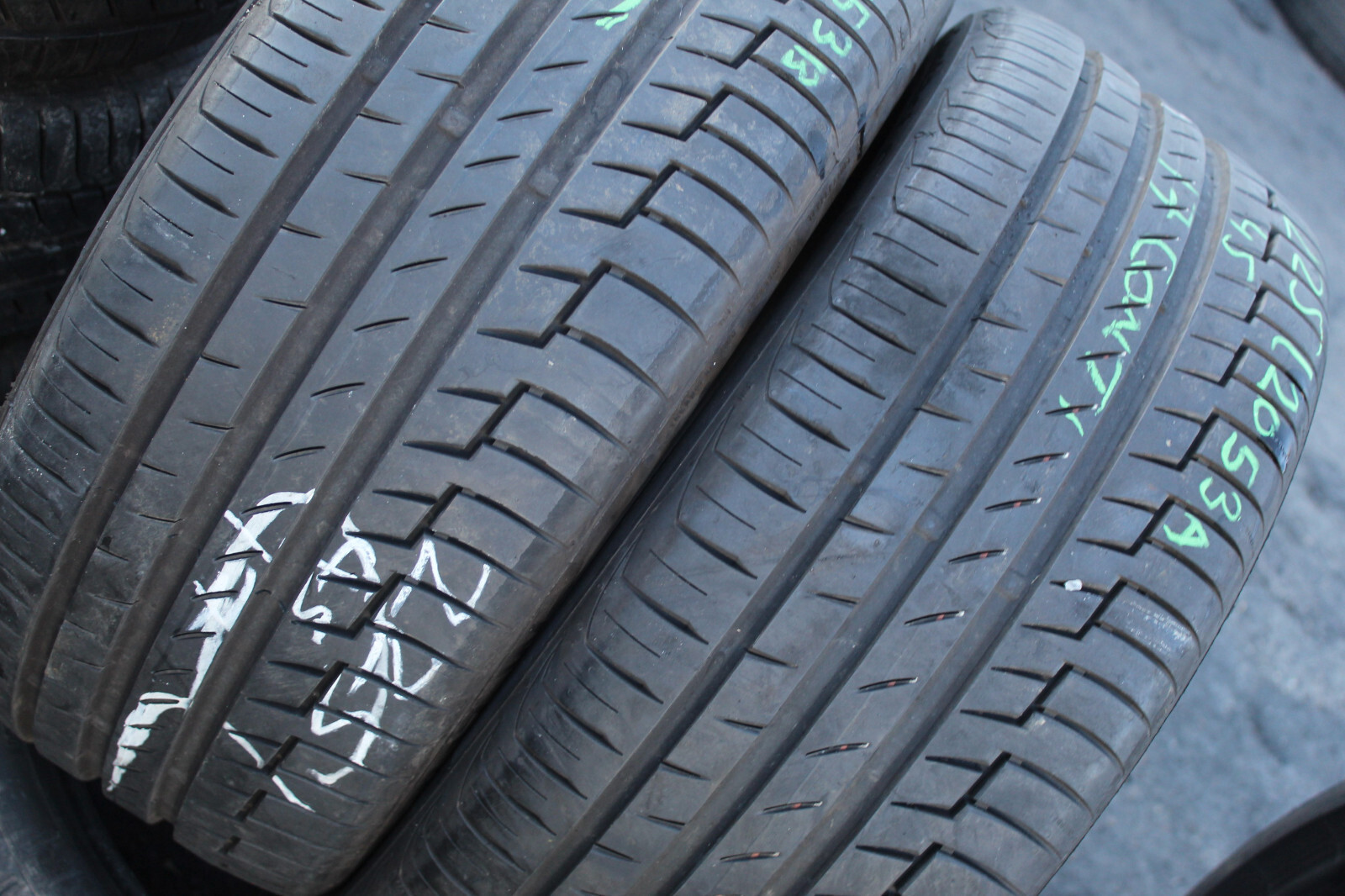 225 45 17 Continental, PC 6, 91Y/91W, x2 A Pair 7.0mm (F1_tyres) FO L2053