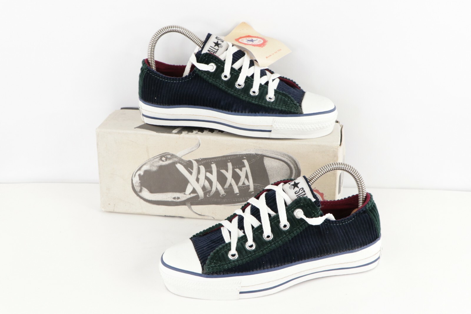 NOS Vtg 90s Converse All Star Low Chuck Taylor Corduroy