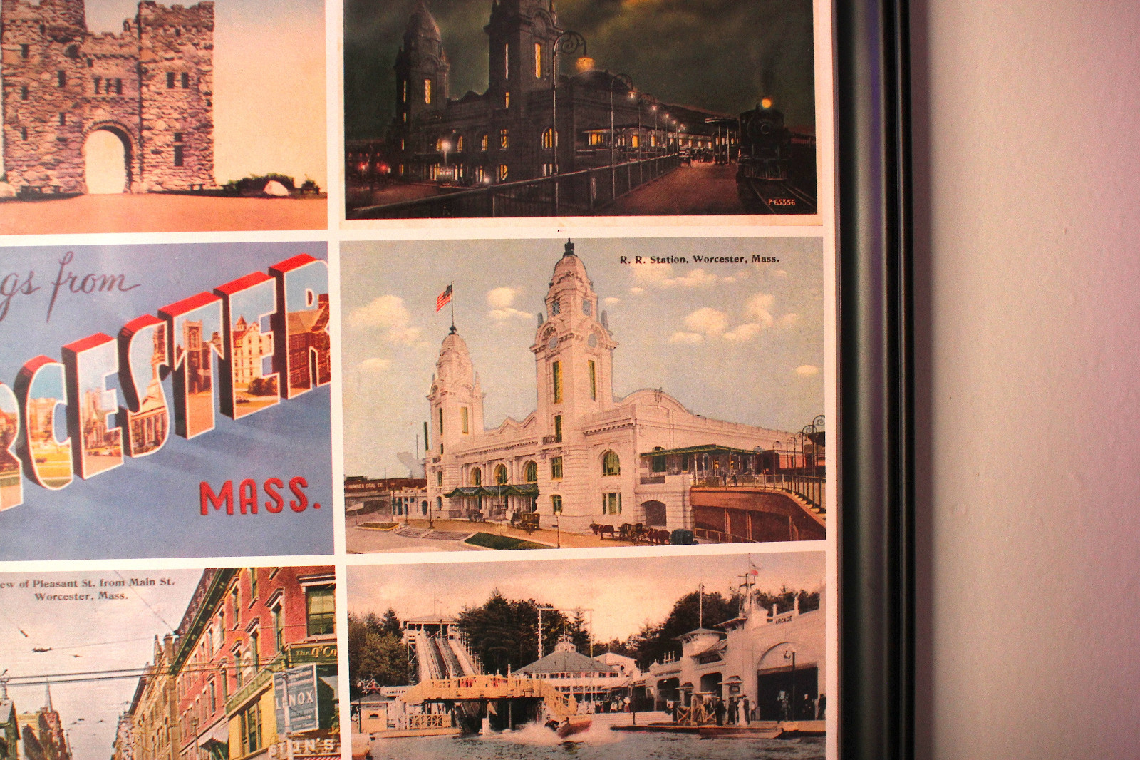 Worcester, Massachusetts Vintage postcards poster