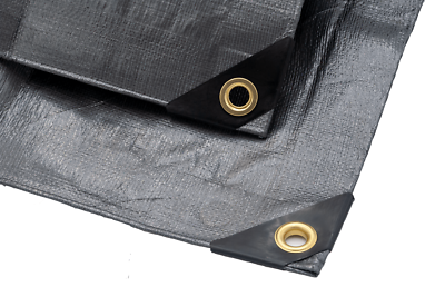 16x20 Silver Heavy Duty  UV Treated Tarp Woodpile Shade Canopy Cover Tarps Boat