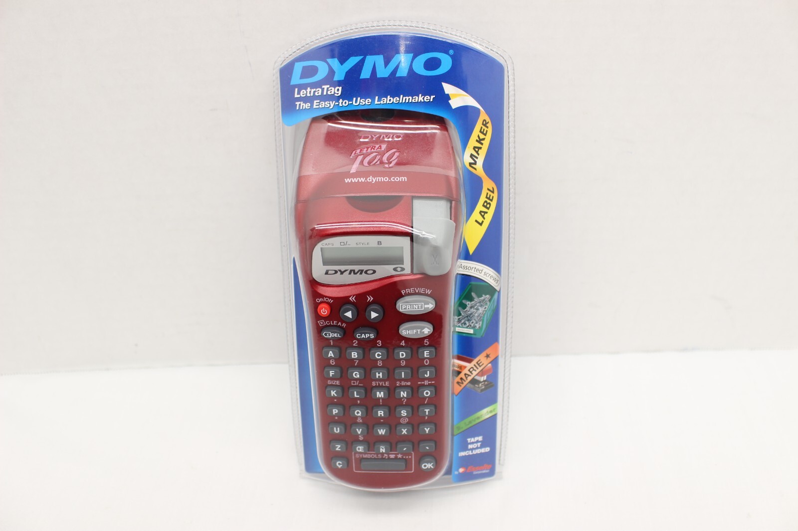 Dymo letra Tag red label maker printer | eBay