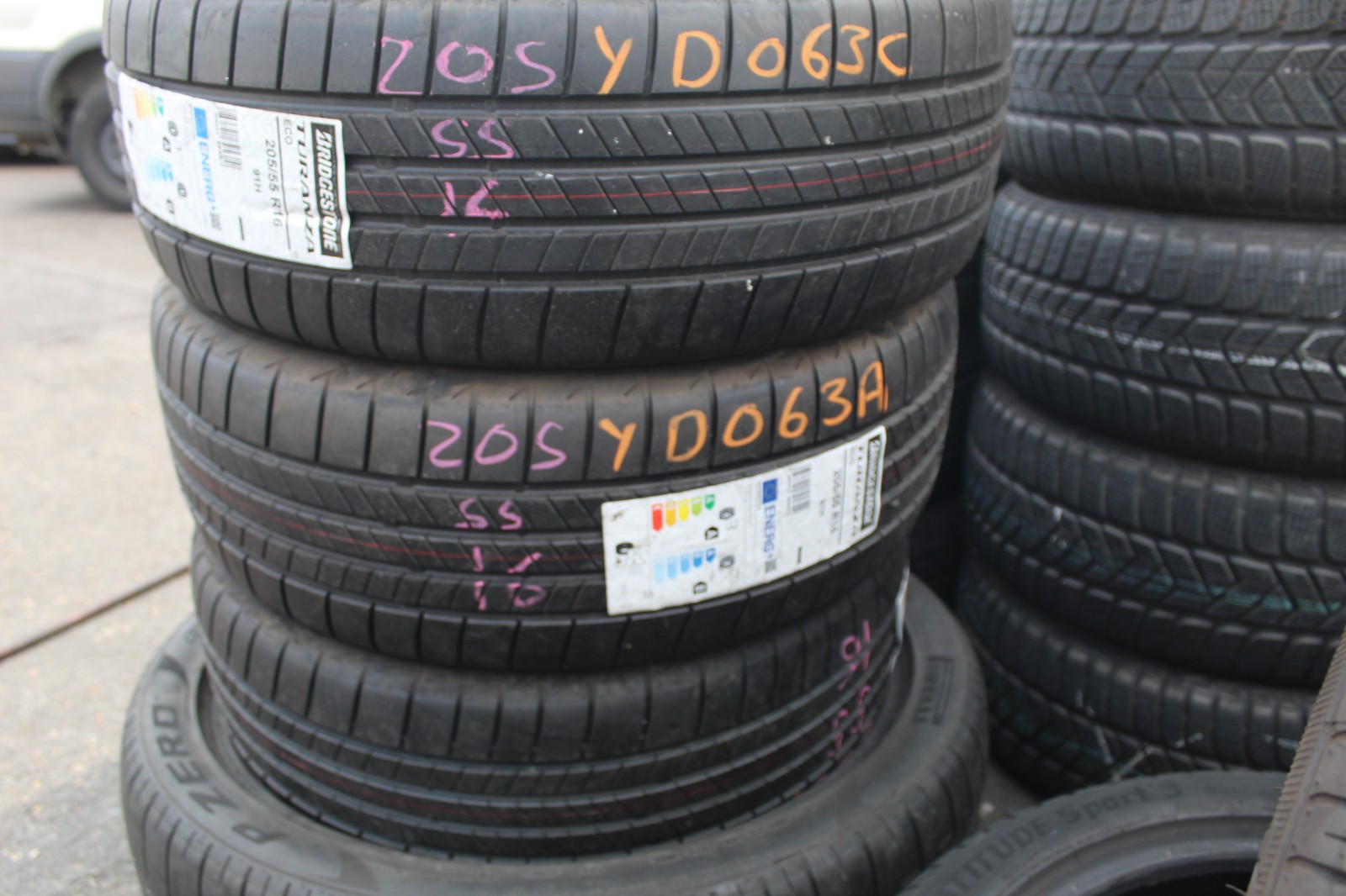 New 205 55 16 Bridgestone, Turanza Eco, 91H, x1 Single Tyre (F1_tyres) YD063