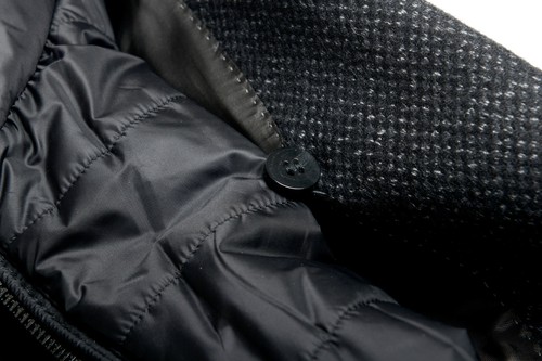 Pre-owned Hugo Boss "nadim4" Men's Wool Slim Three Button Coat With Detachable Inner In Gray