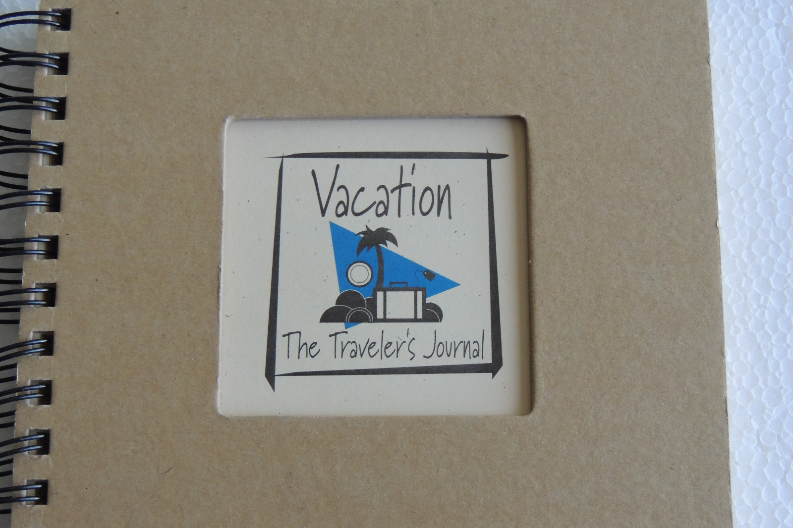 Vacation ~The Traveler's Journal - Kraft Hard Cover prompts on every page, paper