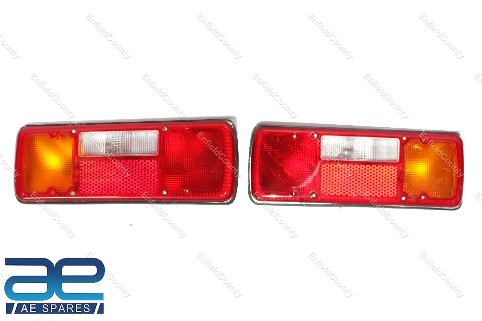 For Willys M38 M151A1 M35 M37 Jeeps Truck Pair Yellow Reflector Black Bezel  