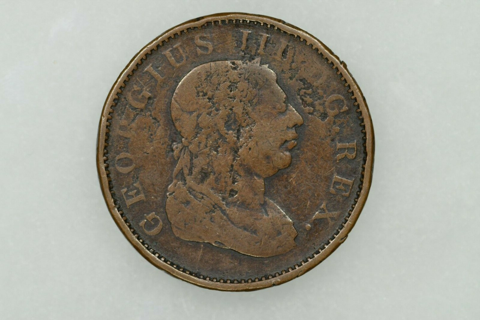 1813 Essequibo & Demerary Stiver King George III Great Britain KM#10 Circulated