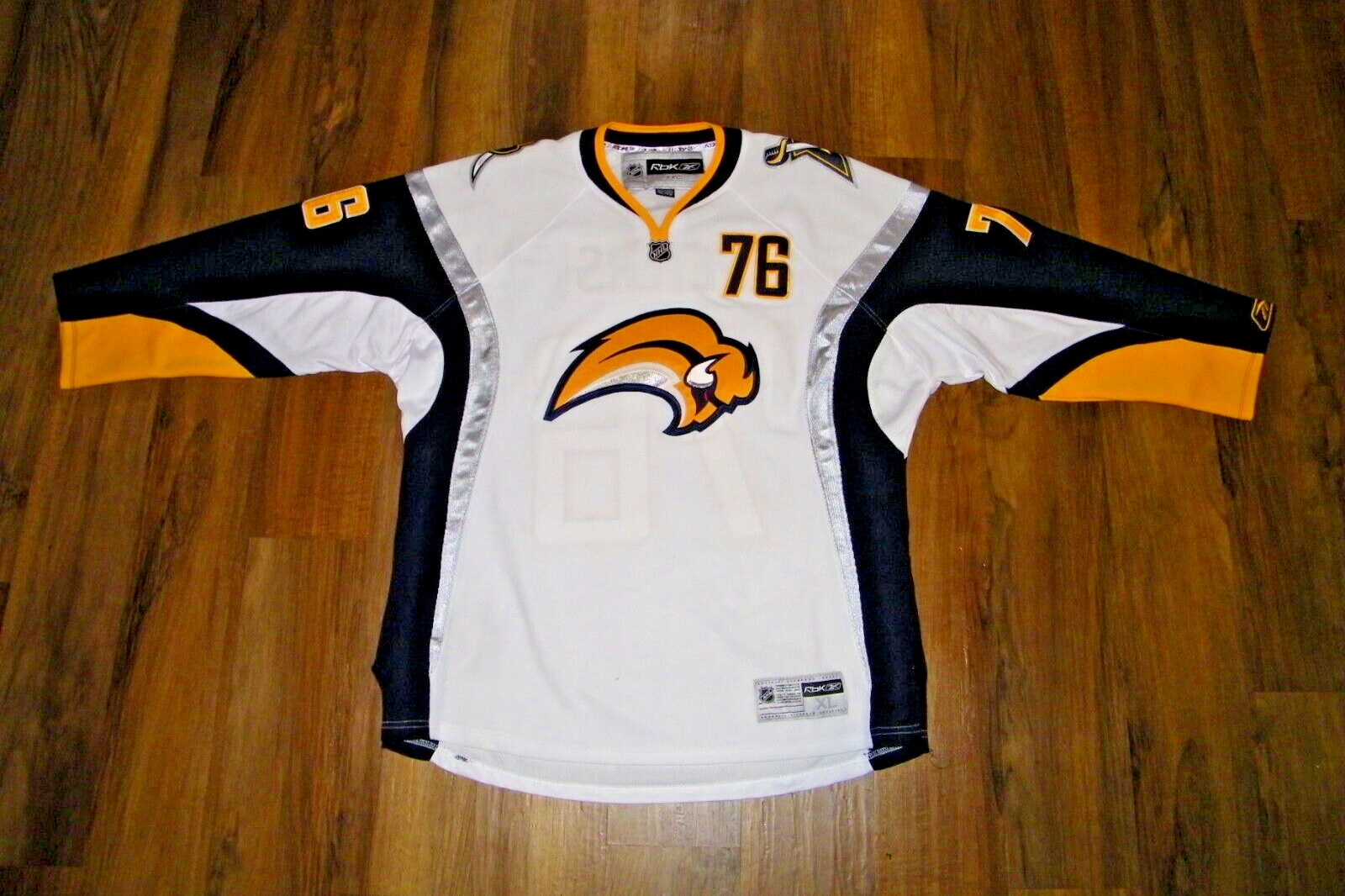 【NHL】 Buffalo Sabres スウェット size L Men's Buffalo Sabres '47 Royal Superior Lacer Pullover Hoodie