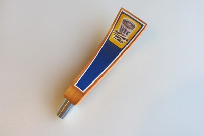 Vintage RARE Miller Lite Miller Time Wooden Beer Tap Handle NEW