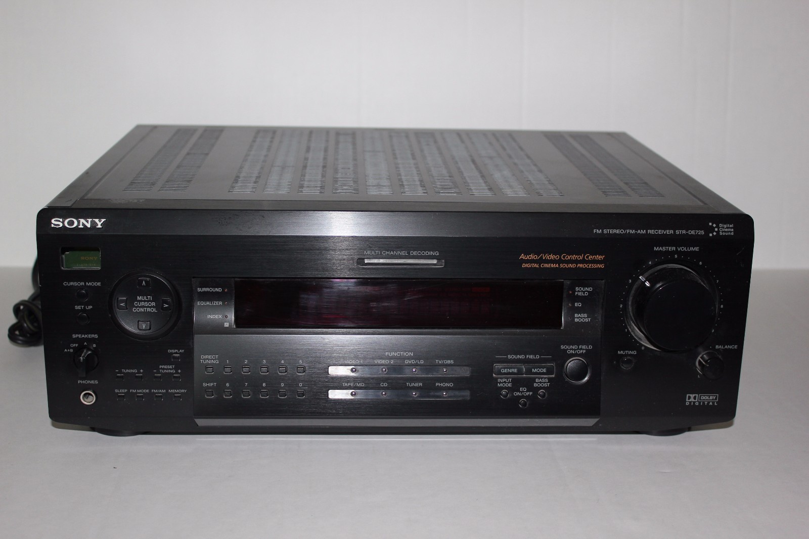 Sony STR DE725 5.1 Channel 500 Watt Receiver Digital Dolby Pro Logic for Repair