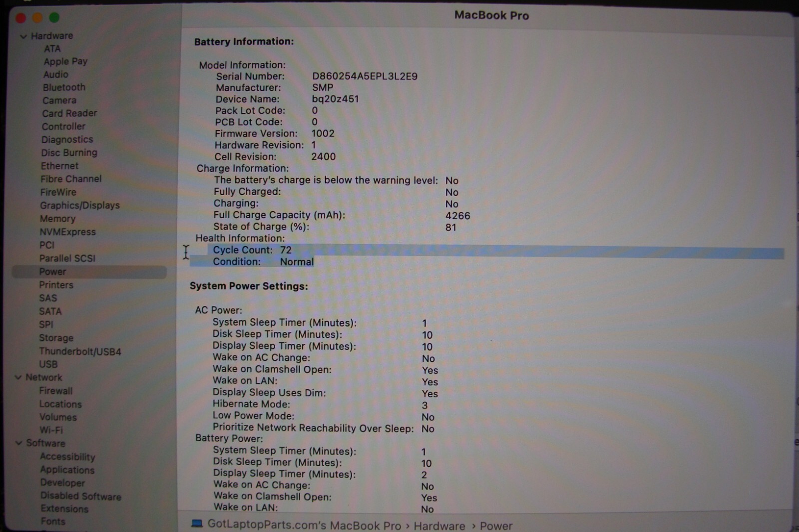 Apple MacBook Pro 13" (2020) i5 1.4GHz 8GB RAM 256GB SSD MXK62LL/A - Thumbnail 21