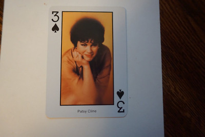 Patsy Cline playing card Three of Spades The Best of Country Music - 1 card