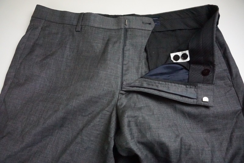 J. Crew Thompson Solid Gray 100% Wool 2 Pc Suit Jacket Pants Sz 46R