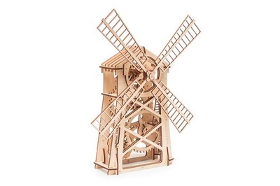 WOOD TRICK KIT MODELLO MECCANICO LEGNO 3D PUZZLE MULINO MILL  ART 19001