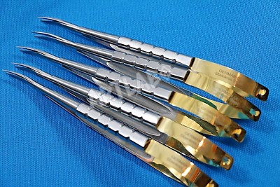 5 GERMAN PREMIUM CASTROVIEJO SCISSORS 6'' CURVED SURGICAL DENTAL OPHTHALMOLOGY