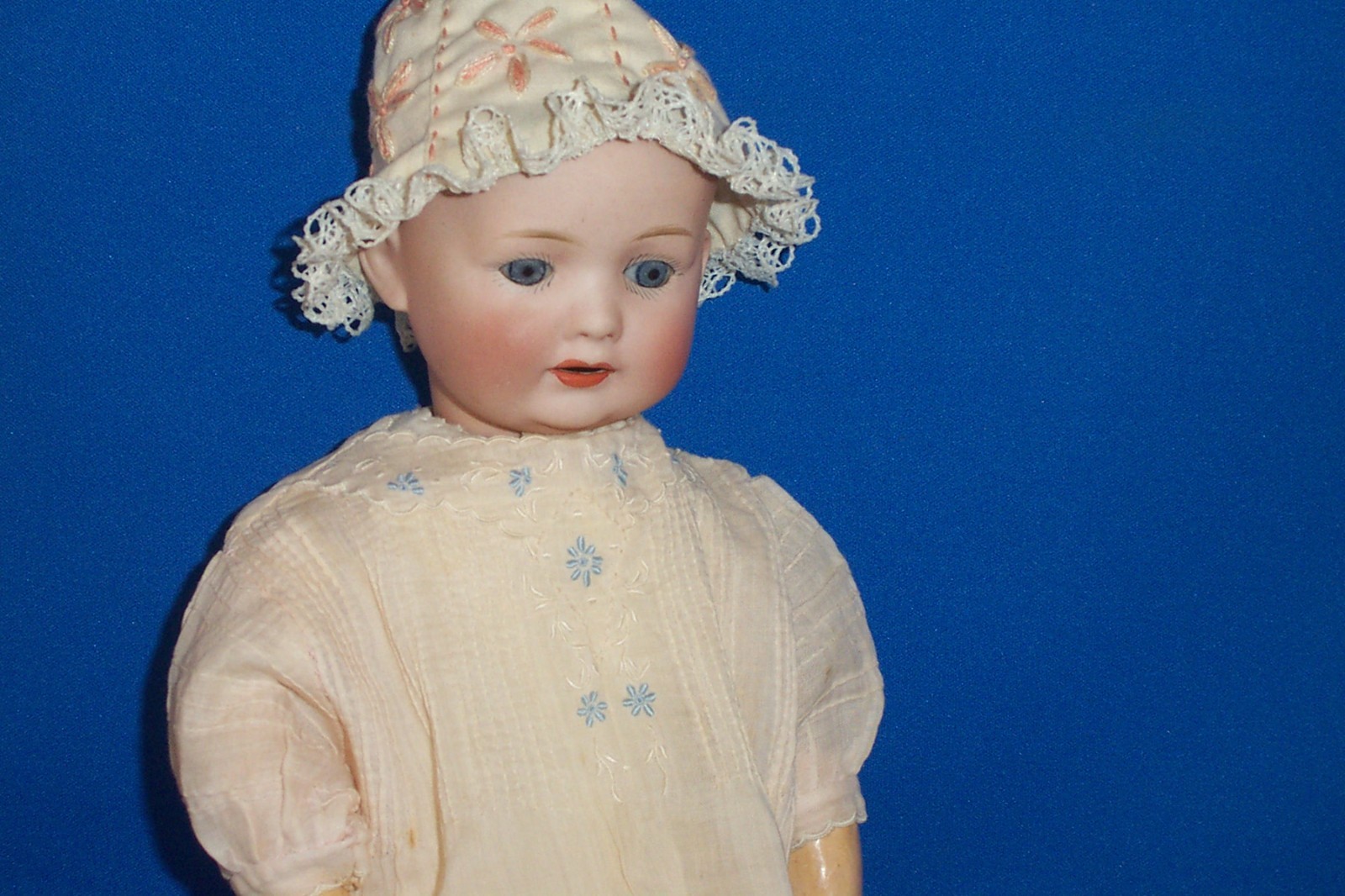 Antique Bisque Head Doll CABINET SIZE Nippon 14