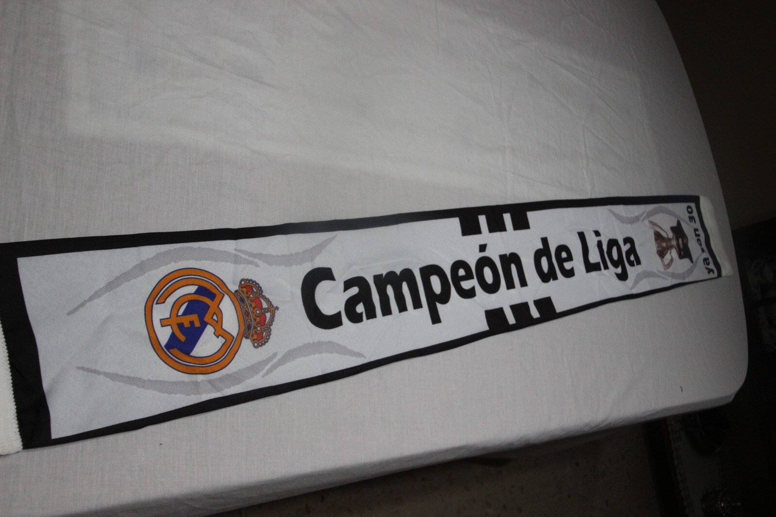 Vintage Football Scarf Of Real Madrid Champion Of The 7TH