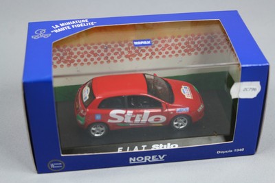ZC796 Norev 771015 Miniature Voiture 1/43 Fiat Stilo Tour de France Rouge