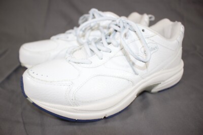 Dr. Comfort Spirit Plus Leather Sneaker Shoes #3140 Women's White 8 M