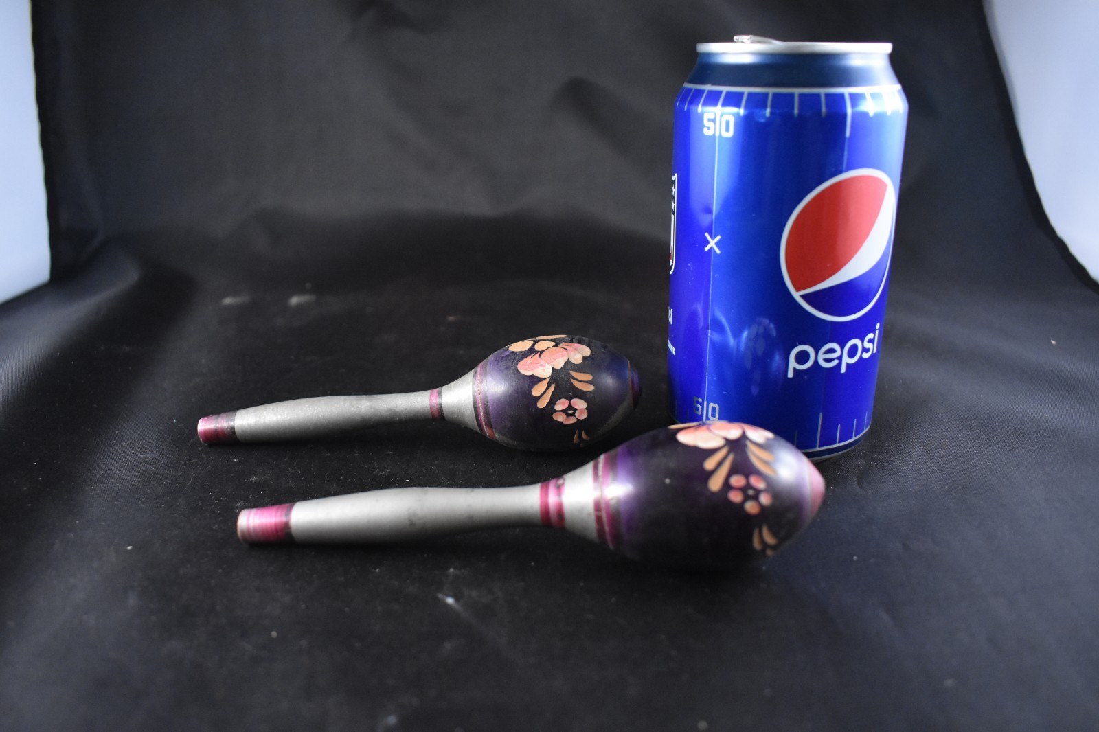 Vintage Pair of Original  Solid Hand Painted Maracas See full details