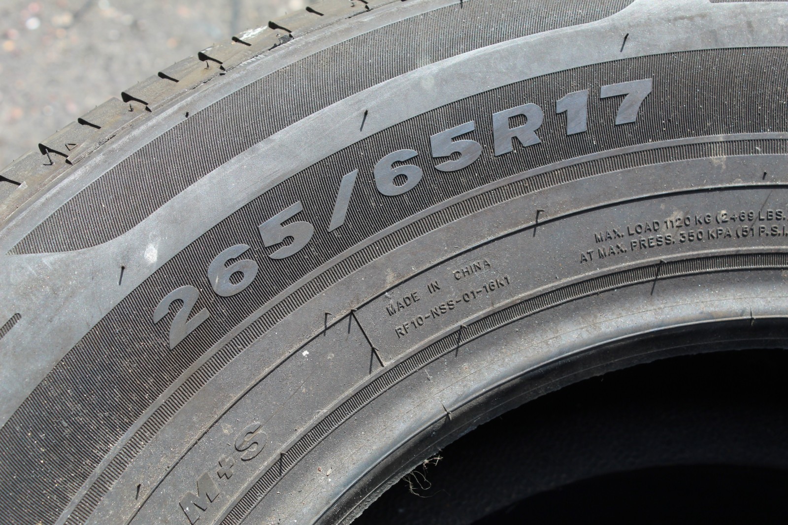 New 265 65 17 Rotalla, Enjoyland HT, M+S, 112H, x1 Single Tyre (F1_tyres) YD102