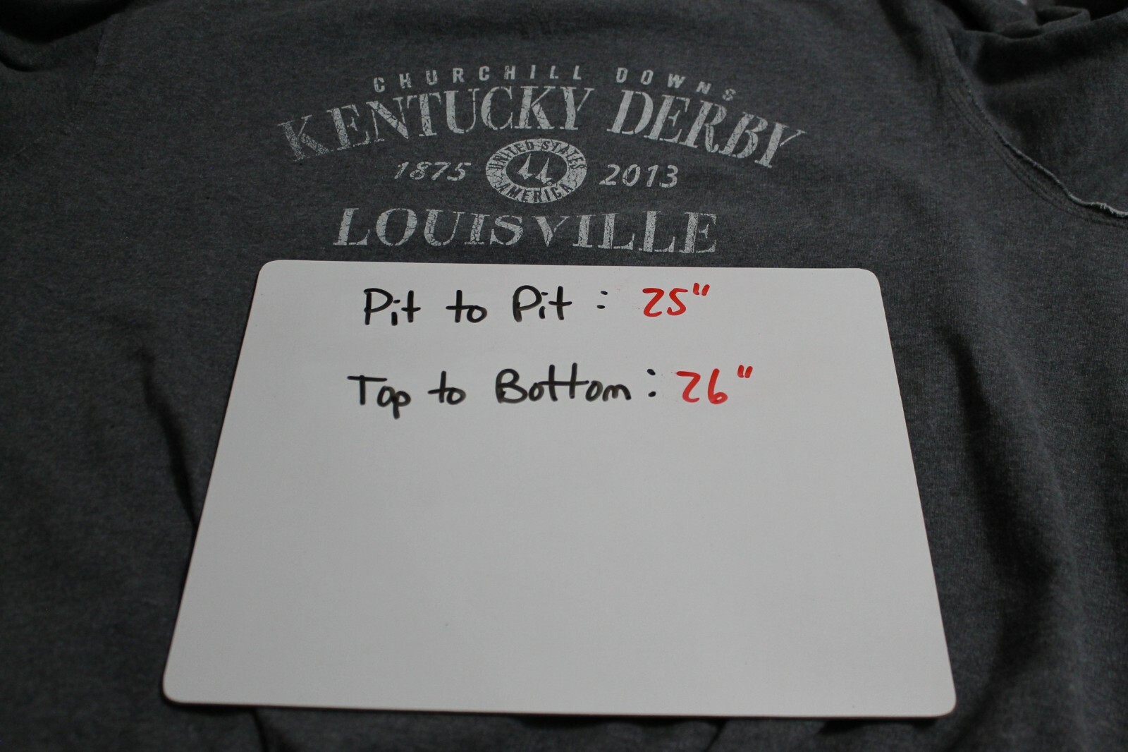 Jones & Mitchell Kentucky Derby Gray Sweatshirt Men's Churchill Downs XL KY